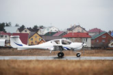 Schauflug des österreichischen Leichtflugzeuges Diamond DA-40 NC.